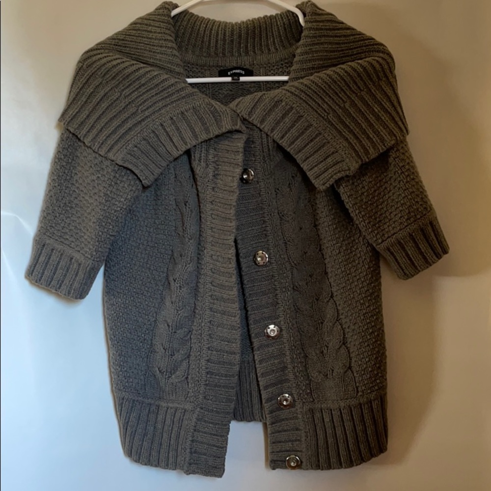 Express Gray cardigan